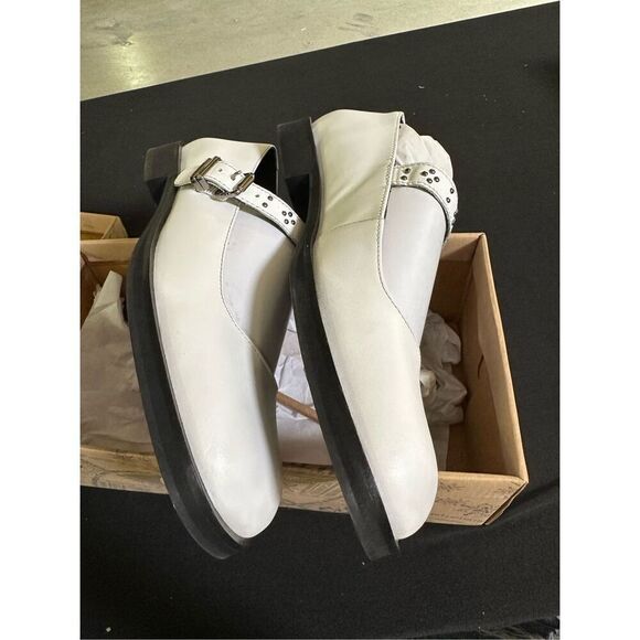 Free People Rumor White Leather Mary Janes 8.5 - Picture 4 of 6